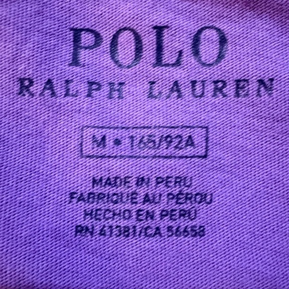 Polo Ralph Lauren Womens V-Neck T-Shirt Bundle 3 Pack Navy Purple Mint Size M - Picture 3 of 8